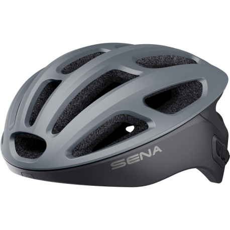 Sena, cyklo přilba R1 Road, se zabudovaným Interkomem Bluetooth 4.1, do 900m, velikost M ( 55-58 cm ) šedá barva (EL)