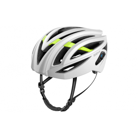 Sena, cyklo přilba R2 Road, se zabudovaným Interkomem Bluetooth 4.1, do 900m, velikost S ( 50-55 cm ), bílá barva