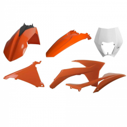 Polisport, sada plastů, KTM EXC/EXC-F '12-'13, s sadě maska, oranžová barva OEM