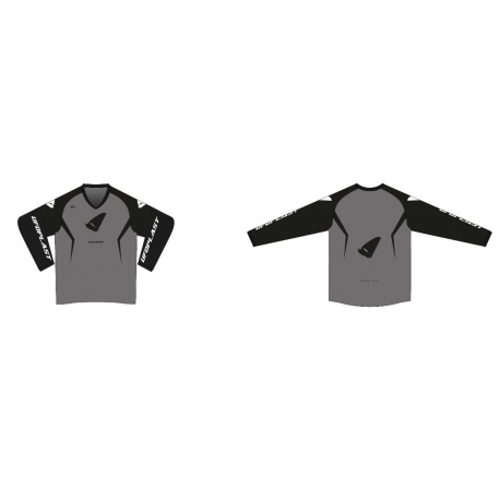 UFO, cyklo dres Bamberg Made in Italy (dlouhý rukáv), barva šedá/černá, velikost XXL