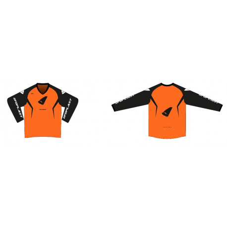 UFO, cyklo dres Bamberg Made in Italy (dlouhý rukáv), barva oranžová/černá, velikost XL