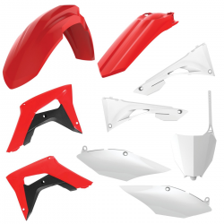 Polisport, sada plastů, Honda CRF 250RX '19-'21 CRF 459RX '17-'21, pus přední tabulka, červená barva