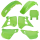 Polisport, sada plastů, Kawasaki KX 125 '90-'91, s přední tabulkou, (8672800001), zelená barva