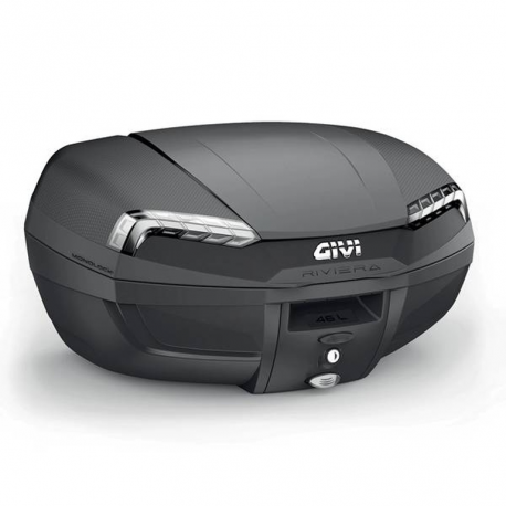 GIVI, centrální kufr E46 Riviera TECH Monolock (46LT) (balení obsahuje plotnu)