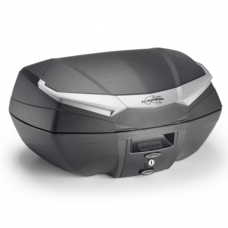 Kappa, centrální kufr 49L MONOKEY K4900A K'VANGUARD, stříbrné panely
