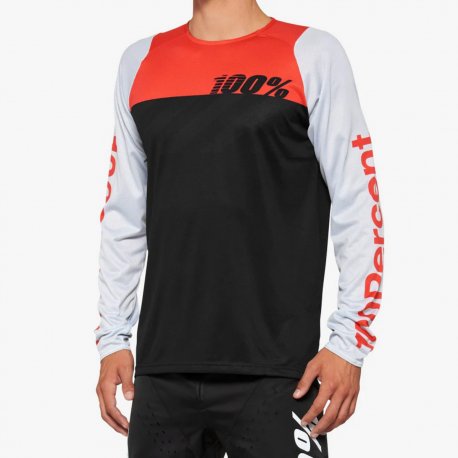100%, cyklo dres R-Core Concept, barva černá/červená/bílá, velikost XL