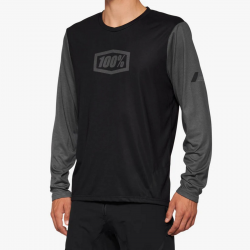 100%, cyklo dres Airmatic Black, barva černá/šedá, velikost S