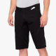 100%, cyklo kraťasy Airmatic Black, černá barva, velikost 36