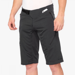 100%, cyklo kraťasy Airmatic Charcoal, šedá barva, velikost 36