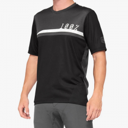 100%, cyklo dres Airmatic, barva černá/šedá, velikost L