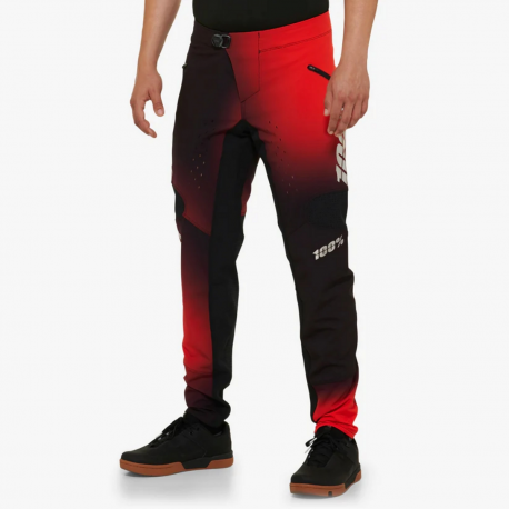 100%, MTB kalhoty R-Core X LE Black/Red, barva černá/červená, velikost 32