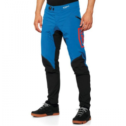 100%, MTB kalhoty R-Core X Slate Blue, barva modrá/černá, velikost 32