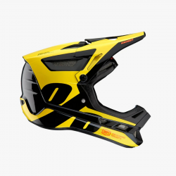 100%, cyklo přilba Aircraft Composite LTD, barva žlutá neon, velikost M