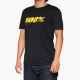 100%, tričko T-Shirt, Speed, barva černá/žlutá, velikost M