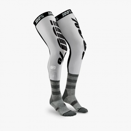100%, vysoké ponožky pod ortézy Rev MX Knee Brace Grey, barva šedá/černá, velikost L/XL