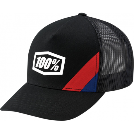 100%, kšiltovka Cornerstone X-FIT Black, černá barva