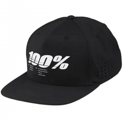 100%, kšiltovka Drive Black, barva černá/bílá