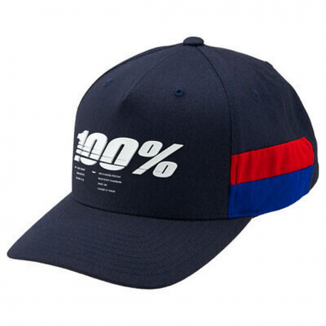 100%, kšiltovka Loyal X-FIT NAVY, barva modrá/bílá