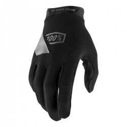 100%, rukavice MX/MTB Ridecamp GEL Black, černá barva, velikost L