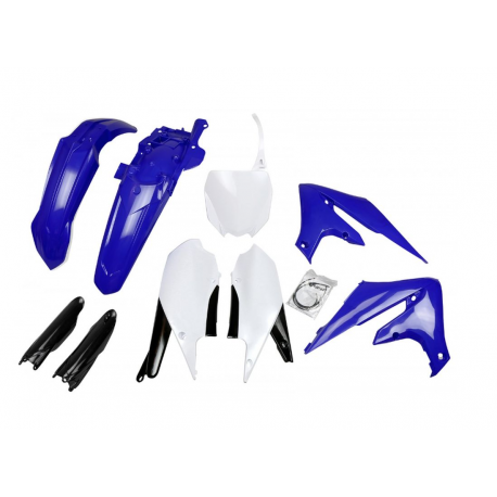 UFO, sada plastů (s kryty přední vidlice), Yamaha YZF 250 '19-'23, YZF 450 '18-'22, OEM modrá barva