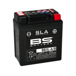 BS, akumulátor BB3L-B (FA) (YB3L-B) 12V 3AH 98X56X110, bezúdržbový - nalitý (30A) (12)