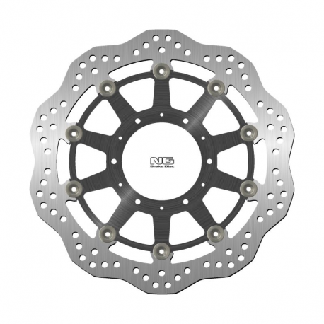 NG, přední brzdový kotouč, CBR 250RR '16-'21, CBR 300RR '17-'18 (310X94X4,5mm) (6X8,25/6,25) Wave (hliníkový střed)