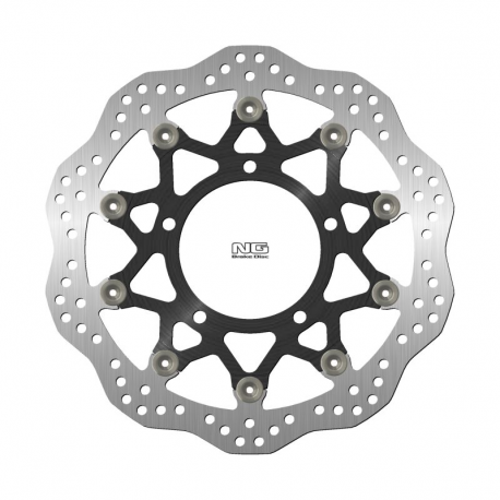 NG, přední brzdový kotouč, Honda CB 650R '19-'22, CBR 650R '19-'21 (310X106X4,5mm) (5X10,25mm) Wave (hliníkový střed)
