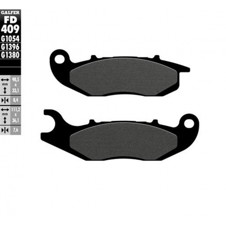 Galfer, brzdové destičky, KH465, Semimetal