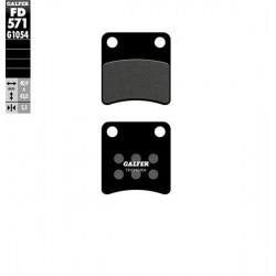 Galfer, brzdové destičky, Semimetal (PARKING BRAKE)