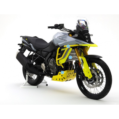 Crosspro, padací rámy motoru, duralové, Suzuki V-STROM 800 / 800 DE '23-'24, černá barva