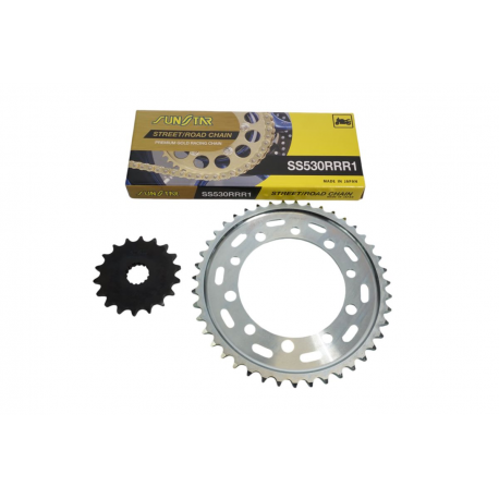 Sunstar, řetězová sada, Suzuki GSX 1300R HAYABUSA 08-15, B-KING 1300 08-11  (18/43/118) (DO 1400CC XW RING) (SUN56018/