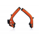 Acerbis, kryty rámu X-GRIP KTM SX SXF Husqvarna TC 125 FC 25 350 450 16-20, černo-oranžové - 0021726.31