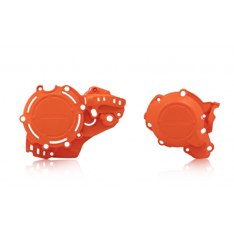 Acerbis, kryty motoru (zapalování + spojka), X-Power KTM 2T SX 250 20-22 Husqvarna TC TE 250 19-22, oranžové - 0023674.011.016