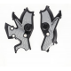 Acerbis, kryty rámu X-GRIP Yamaha TENERRE 700 19-22, černo-šedé - 0024666.314