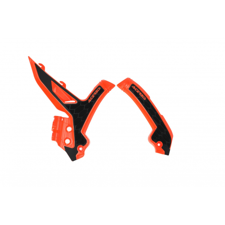 Acerbis, kryty rámu X-GRIP KTM SX / SXF 23-24, oranžová-černá barva