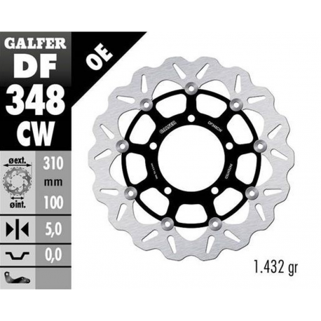 Galfer, brzdový kotouč, přední, Suzuki GSX-R 600 '06-'07 GSX-R 750 '06-'07 GSX-R 1000 '05-'08 M 109R BOULEVARD VZR 1800 INTRUDER