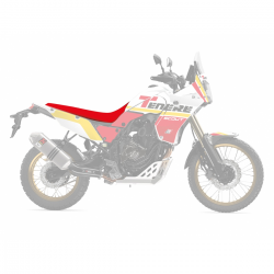 Blackbird, potah na sedlo, Yamaha TENERE 700 '20-'23, barva červeno/černá, ( potah Rally Ride, jednodílný)