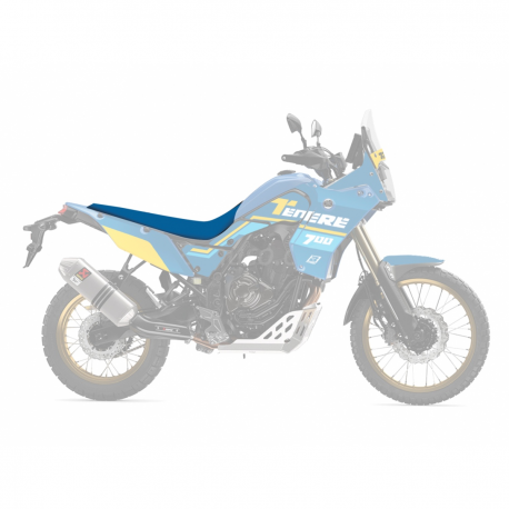 Blackbird, potah na sedlo, Yamaha TENERE 700 '20-'23, barva modro/černá,( potah Rally Ride, jednodílný)