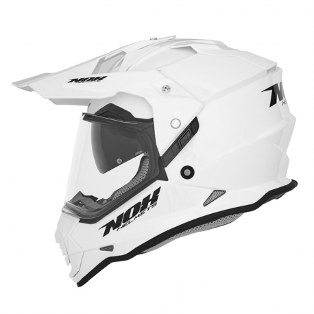 NOX, dualsport přilba N312, bílá barva, velikost XL