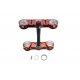 XTRIG, brýle přední vidlice ROCS PRO TRIPLE CLAMPS ALL BETA RR '16-'23 (OFFSET 20MM-23MM) barva X-TRIG BROWN