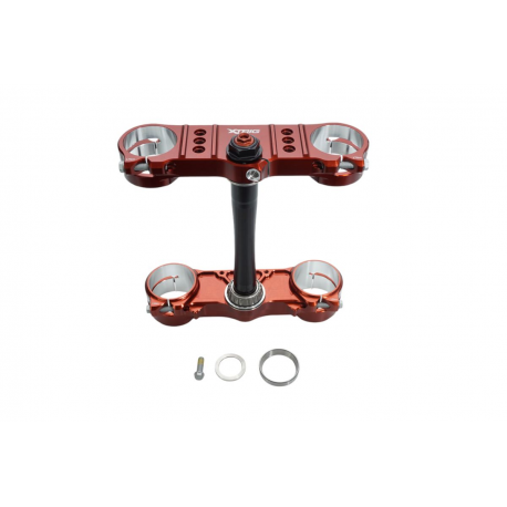 XTRIG, brýle přední vidlice ROCS PRO TRIPLE CLAMPS ALL BETA RR '16-'23 (OFFSET 20MM-23MM) barva X-TRIG BROWN