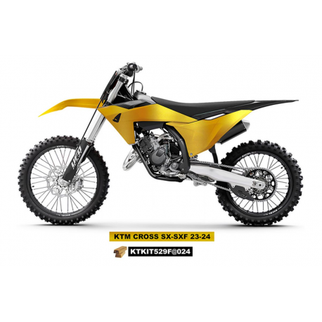 UFO, sada plastů, KTM SX 125 / 250 / 300 '23-'24, SX-F 250 / 350 / 450 '23-'24, zlatá barva