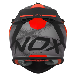 Nox, Cross přilba N633 Fusion, barva černá matná/červená, velikost XL