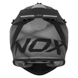 Nox, Cross přilba N633 Fusion, barva černá matrná/titanová, velikost XL