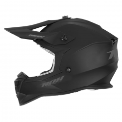 Nox, přilba Cross, N761 Solid Junior (dětská), bílá barva, velikost XXL