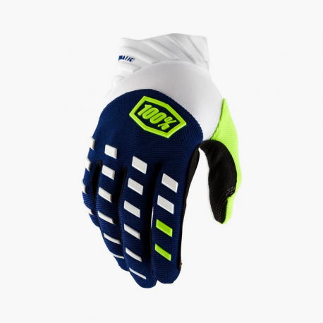 100%, rukavice Cross/Enduro Airmatic, Navy White, velikost M