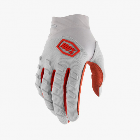 100%, rukavice Cross/Enduro AIRMATIC SILVER, velikost M