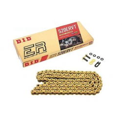 DID 520ERVT-104, řetěz, (104 článků) X-RING (zlatý) (rozpojený+spojka)
