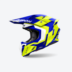 Airoh, přilba Twist 3 DIZZY BLUE/YELLOW GLOSS L