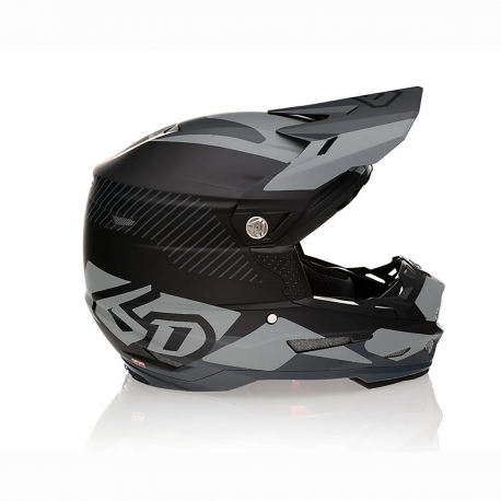 6D, přilba Cross/Enduro, model ATR-2 FUSION BLACK, barva černá/šedá, velikost M ( 57 - 58 CM )